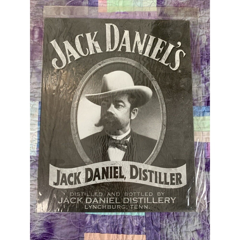 Jack Daniels Portrait Metal Sign Official Reproduction 16"x12.5" Bar Man Cave
